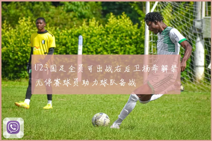 U23国足全员可出战右后卫杨希解禁无停赛球员助力球队备战